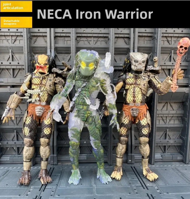 NECA Alien Vs. Predator Longtime Lone Wolf Kyle Action Figure Movie Prop Collectible Model Toy Joint Mobile Iron Blooded Warrior