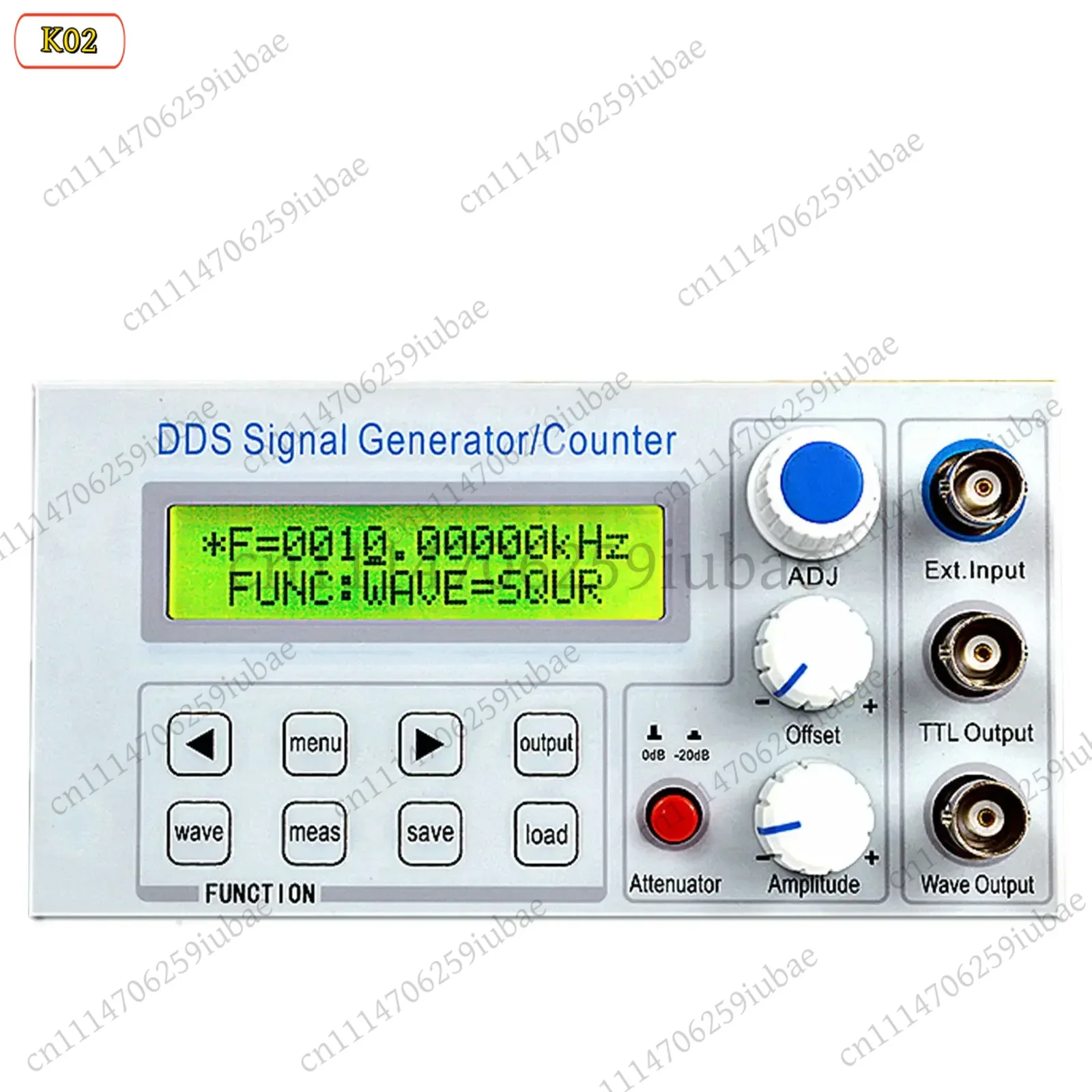 df 2MHz DDS Function Signal Generator Frequency Meter Square Wave Sweep BNC TTL Output SGP1002S