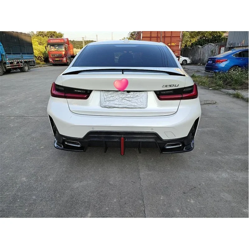 For BMW 3 Series G20 G28 true carbon fiber rear bumper spoiler diffuser body modification parts 2023 2024