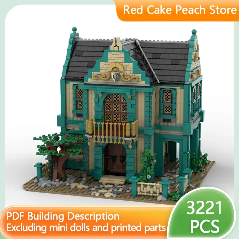 Medieval Street View Model MOC Building Bricks Colonial Bath House Modular Technology Gifts Holiday Assemble Children Toys Suit