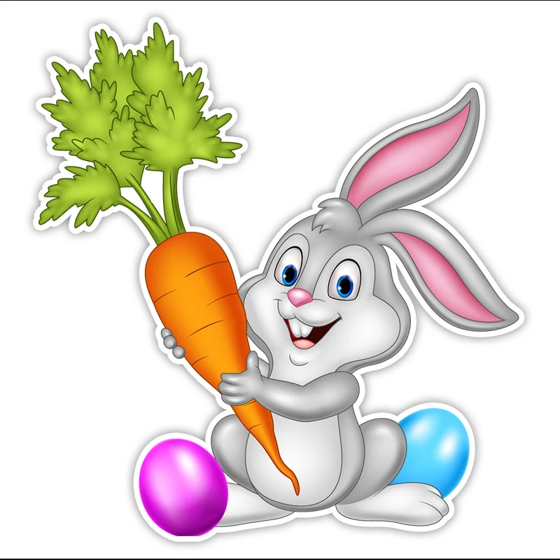 V1753 # ملصقات السيارات أرنب مع الجزر مقاوم للماء الفينيل ملصق مائي اكسسوارات السيارات ديكور Pegatinas الفقرة Coche #6