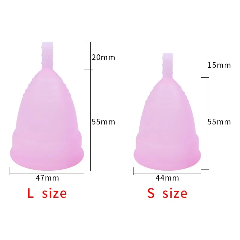 Foldable and retractable menstrual cup with lid, portable women\'s sports and side leakage prevention silicone monthly cup