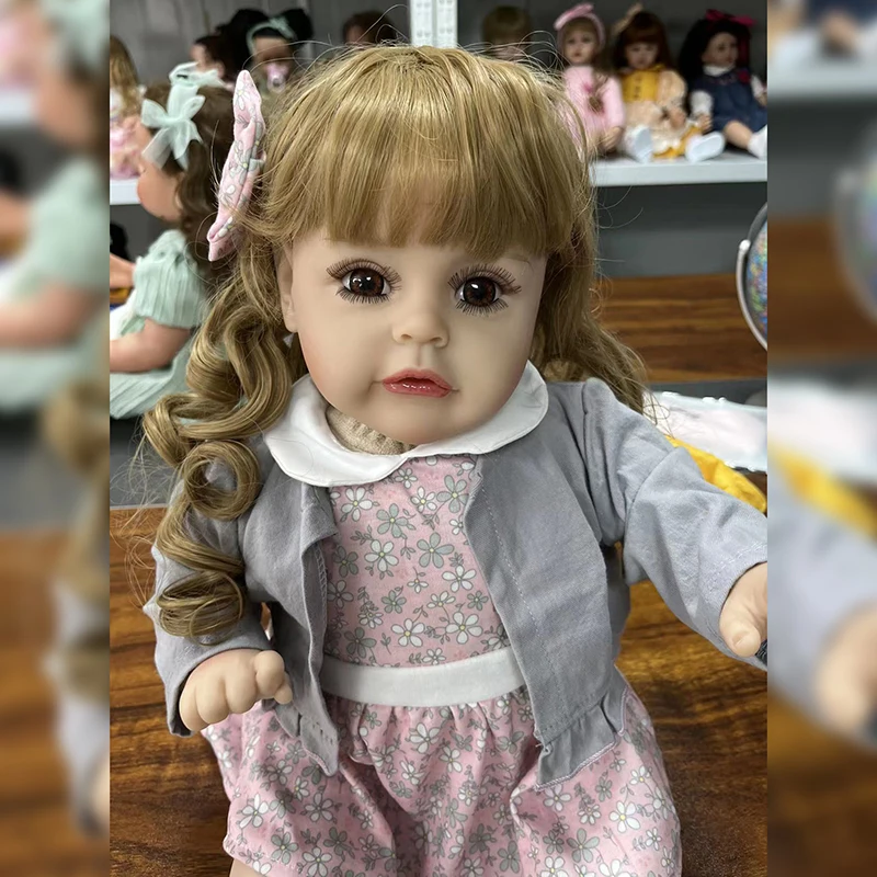60CM 리본 베이비돌 수수 멀티 레이어 페인팅 3D 피부, 보이는 정맥, 고품질 리본 인형