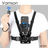 Vamson Chest Strap Rotate Phone Mount for iphone Smart Phone Belt Body Harness Holder for Gopro Hero 10 9 8 Insta360 Dji Camera