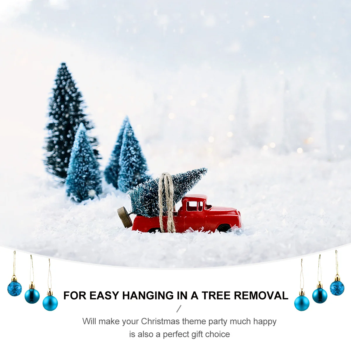 

48Pcs Xmas Tree Hanging Balls Plastic Christmas Ball Ornaments Lightweight Reusable Decorative Balls for Party Home