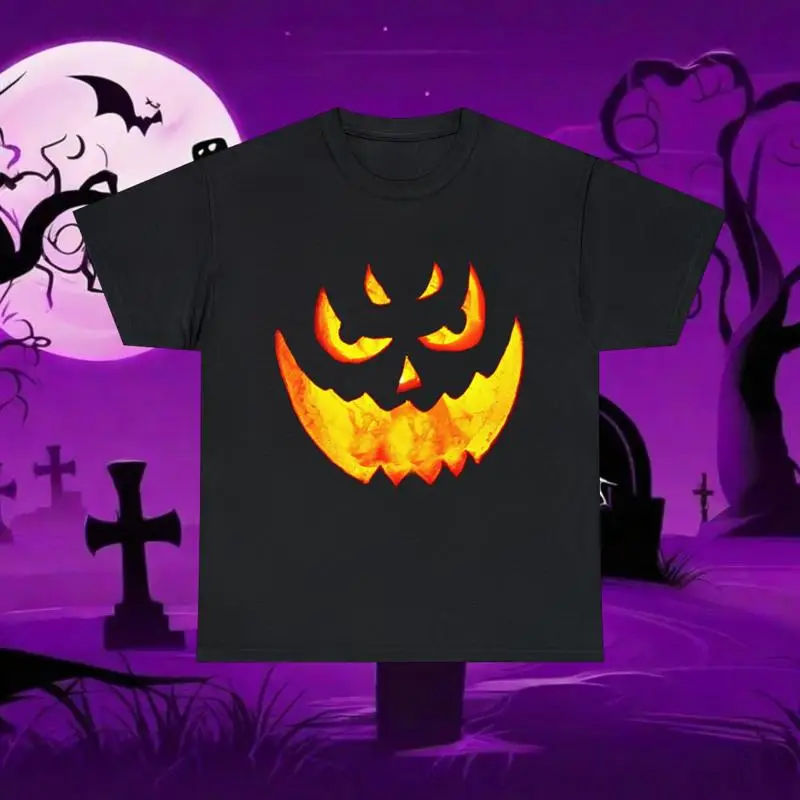 

Scary Glowing Pumpkin Halloween Costume T Shirt S 5Xl