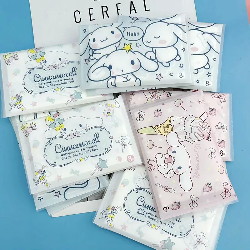 

Mini Cinnamoroll Portable Handkerchief Paper Cute Print Paper 8 Sheets/Pack Outdoor Must-Have Cartoon Fashion Face Tissue Paper