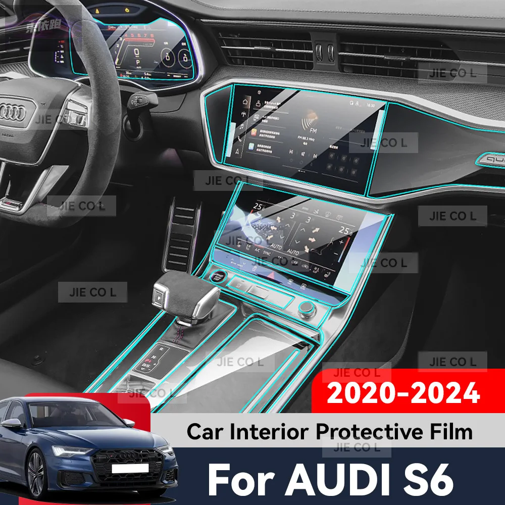 

TPU Navigation Anti Scratch Interior Protection Film GPS Navigation For AUDI S6 2020-2024 2023 2022 Auto Central Control Screen