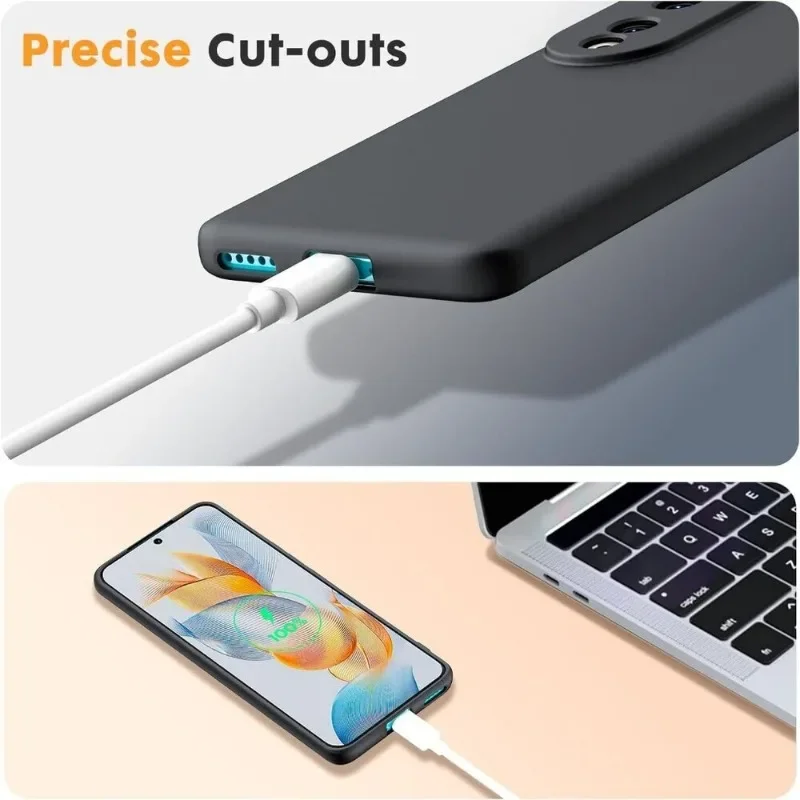 New Flexible Liquid Silicone Case For Honor X7C X6B X8B X7B X8a X7a X8 X6 4G 5G Protective Cover Bumper Capa Shell Fundas Coque