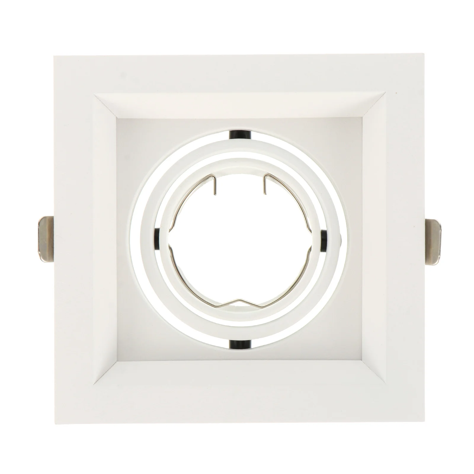 

1Pcs Spotlight Trim Ring Ceiling Light Mount Shell Adjustable Gimbal Fixture Compatible Mr16 Instant Bright Light