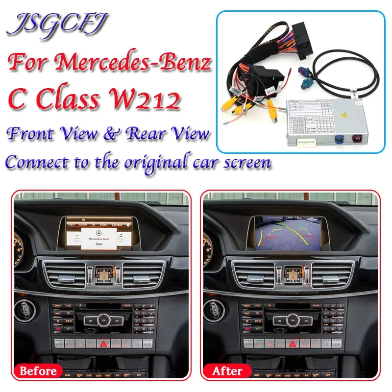 

For Mercedes-Benz E-Class W212 C207 A207 2012~2021 Rear View Camera Module Decoder Parking Original Screen Upgrading CAM Adapter