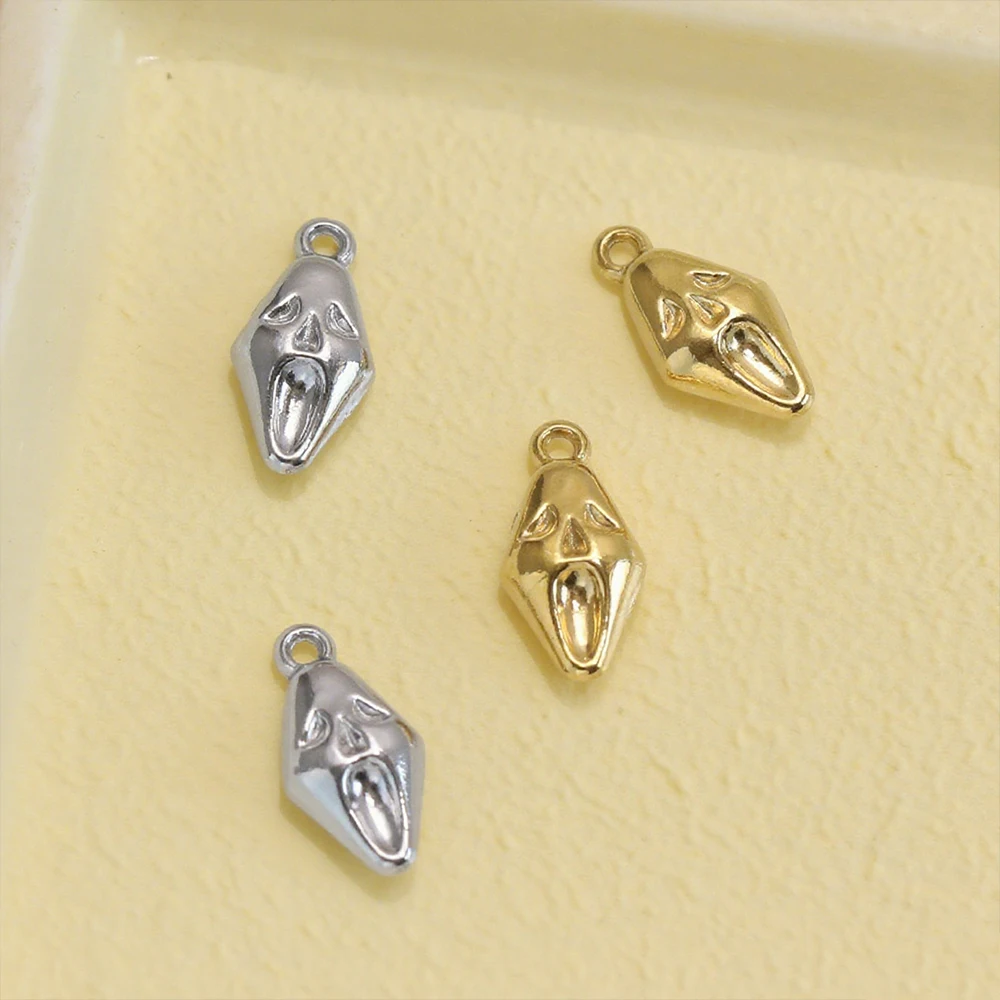 

Cordial Design 100Pcs 7*14MM Jewelry Accessories/Charms For Earrings/Stainless Steel/Hand Made/Ghost Shape/DIY Pendant #195238