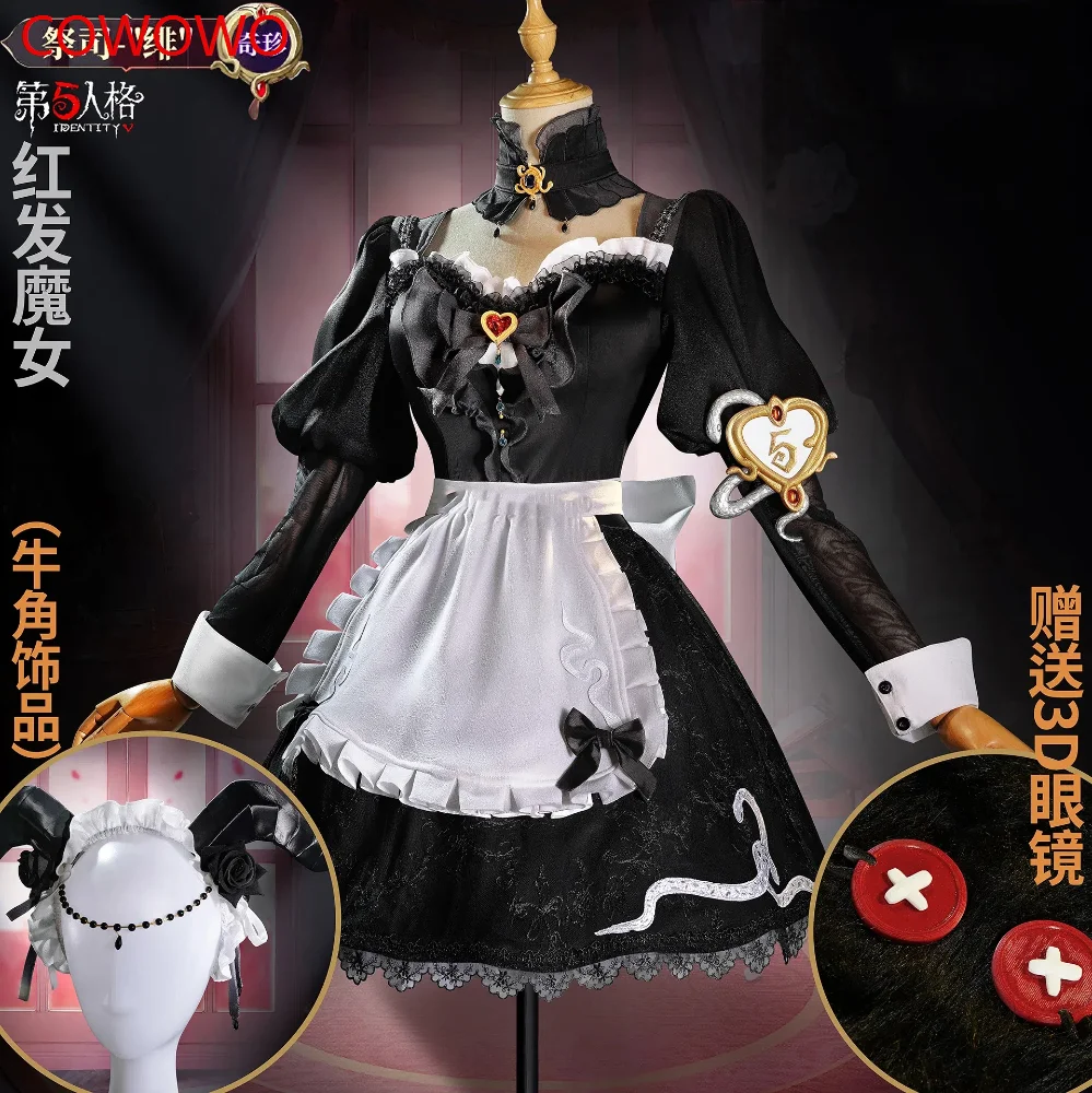 

COWOWO Identity V Fiona Gilman Dance QiZhen Fashion Game Suit Elegant Dress Cosplay Costume Halloween Party Role Play Outfit