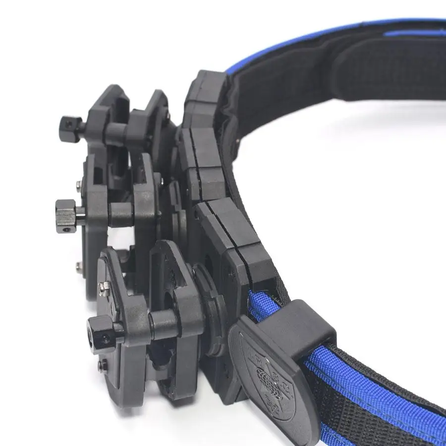 Tactical Blue High Speed Shooting Belt with 3x Multi-Angle Speed Magazine for IPSC USPSA Pistol Shooting