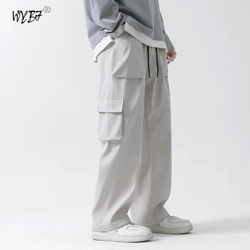 

2023 Spring Summer New Jogger Pants Men Drawstring Trousers Casual Comfortable Tracksuits Plus Size Gym Bottoms