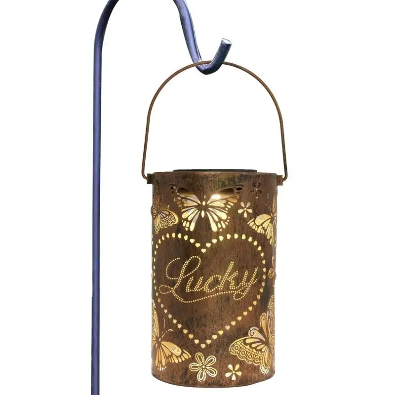 

Outdoor Solar Lanterns Solar Garden Lanterns Waterproof Lamp Butterfly Projection Light For Deck Patio Yard Camping Garden