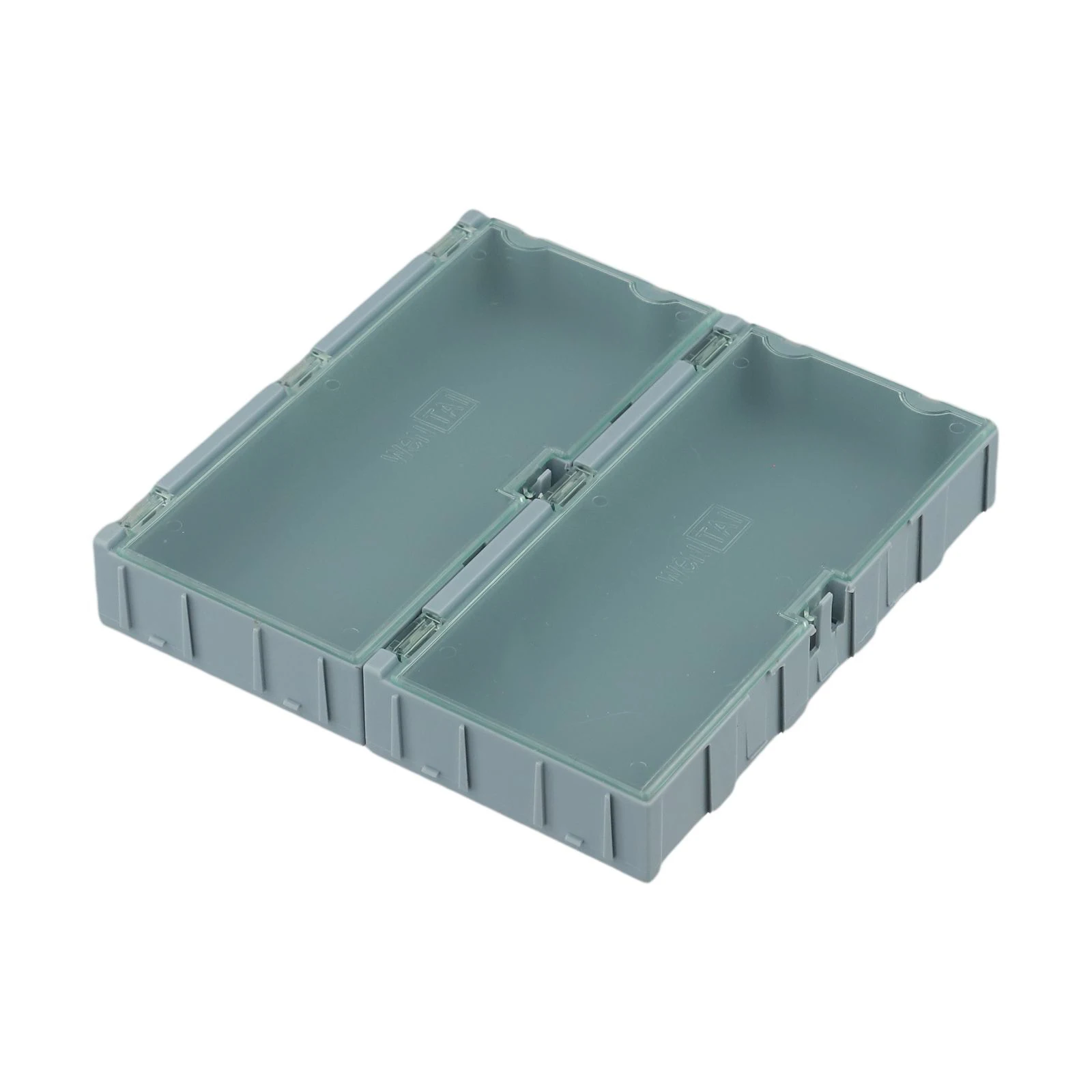 2pcs Portable Transparent Storage Box Square Storage Container Case Plastic Clear Organizer For IC Electronic Component Tools
