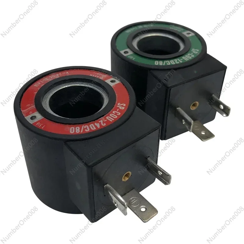 Solenoid Valve Coil SP-COU-24DC/80 SP-COU-12DC/80 Inner Diameter 18mm High 39mm SP-COI-230/50/60/80 SP-COI-110/50/60/80