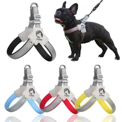 Arnés Y para perros pequeños y medianos, cinturones de seguridad ajustables para mascotas, correa reflectante para el pecho para cachorros, accesorios para caminar al aire libre Chihuahua