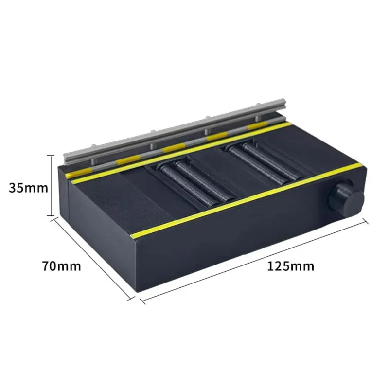 

1/64 Scale Car Models Dynamometer Model with Type-C Interface Adjustable Speed Wheelbase Desktop Race Track Accessory