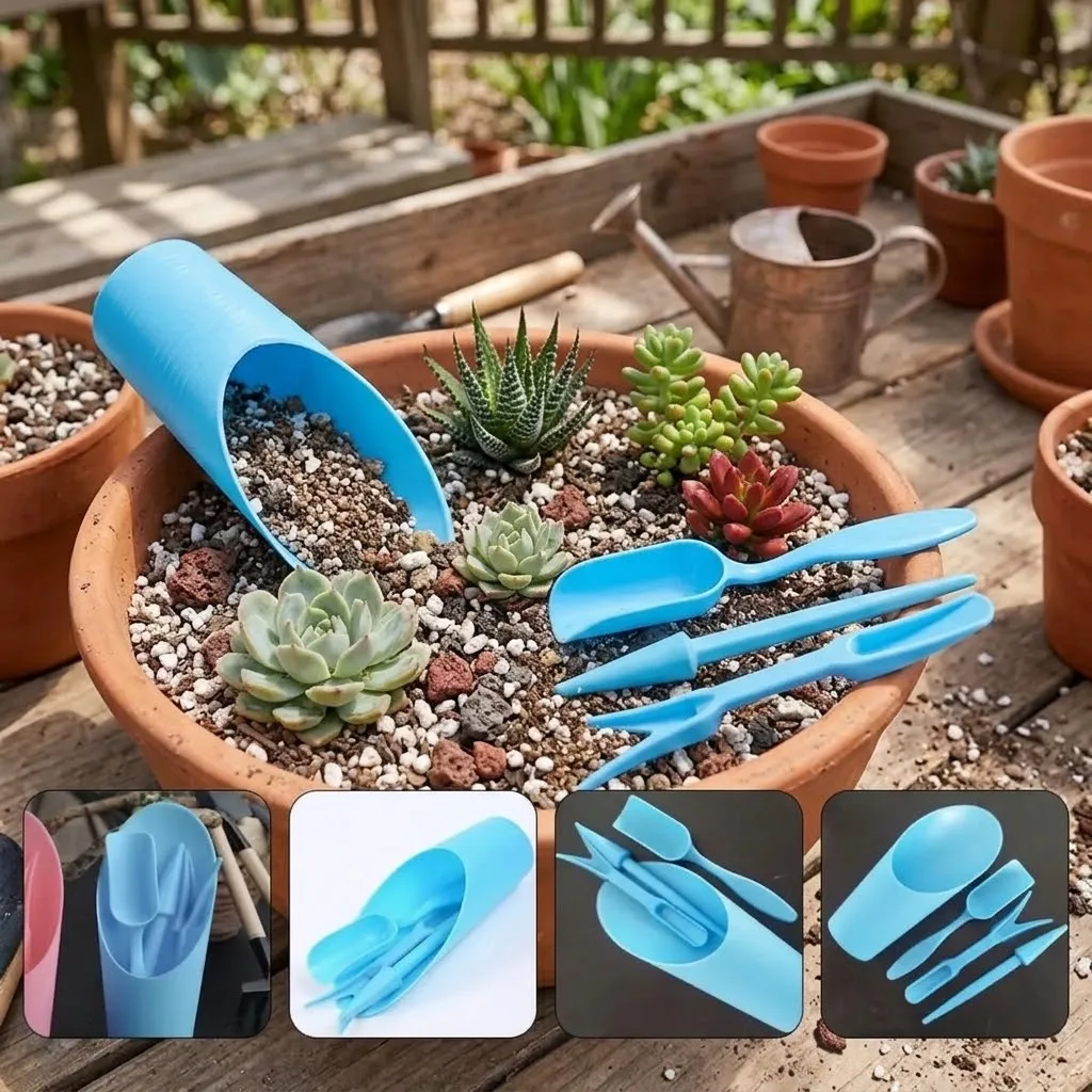Transplantation Tool Kit 4pcs for Garden Lovers Perfect for Diverse Gardening Tasks Including Succulent Planting and Care