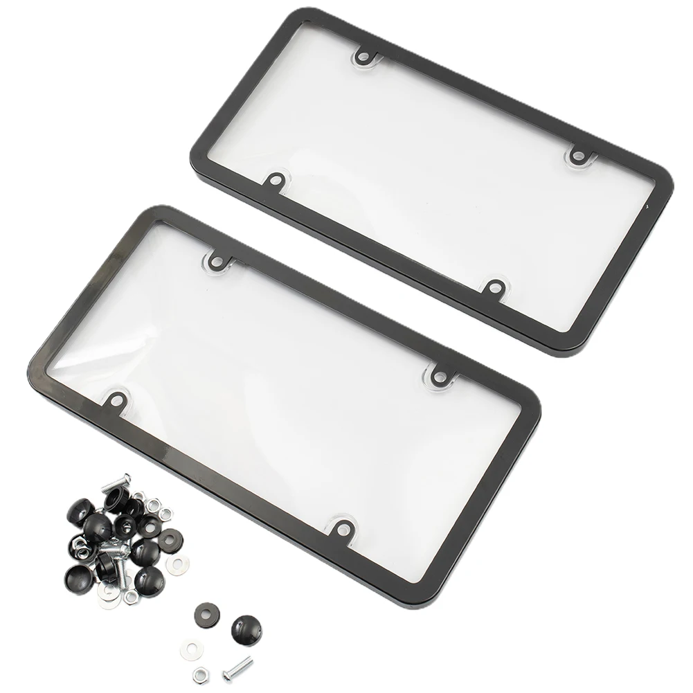 Durable High Quality Practical For: US Vehicles License Plate Photo Plate Cover Small Size Anti Speed Easy To Install