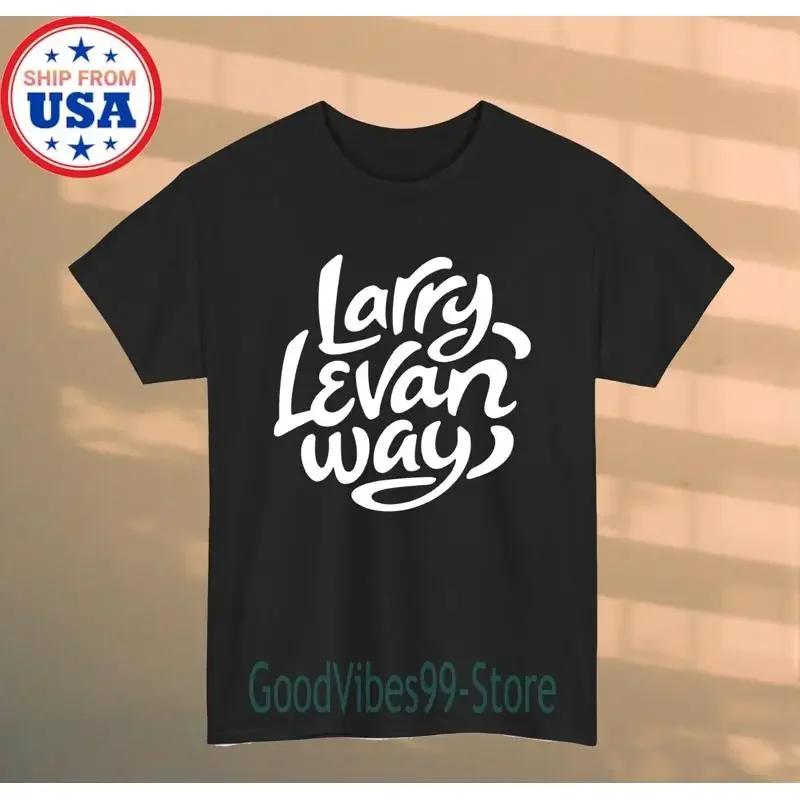 Larry Levan Way Men's Black Tshirt Size S5XL