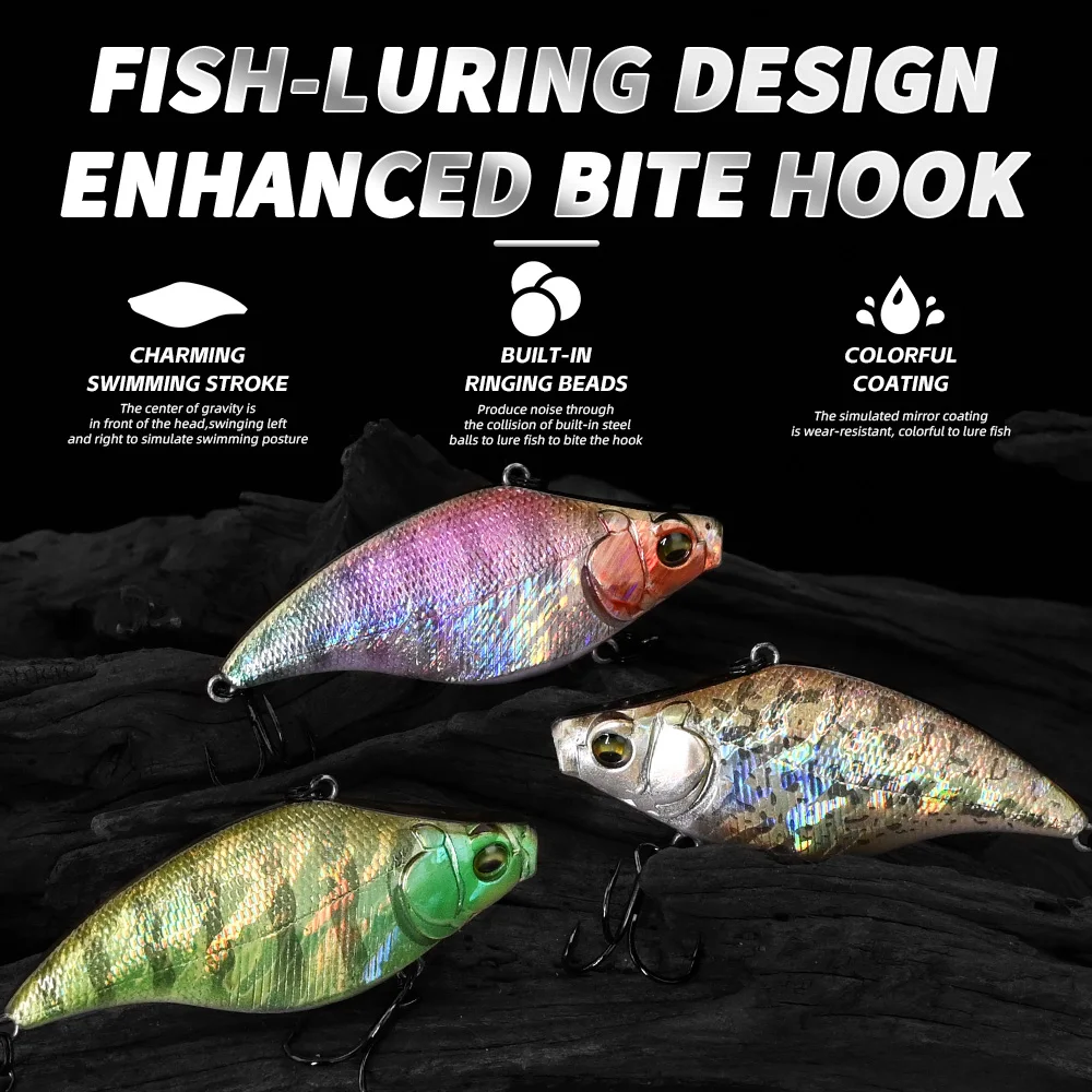 MEREDITH VIB 75mm 19g Vibration Bait Synkende Hard Bait - Image 6