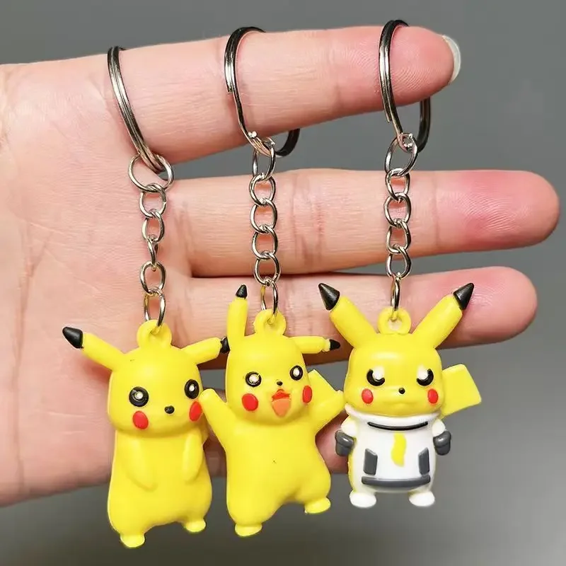 24 ピース/セットポケモンピカチュウブラインドボックスアクションフィギュアモデル人形キーホルダーペンダント装飾玩具子供の誕生日ギフト