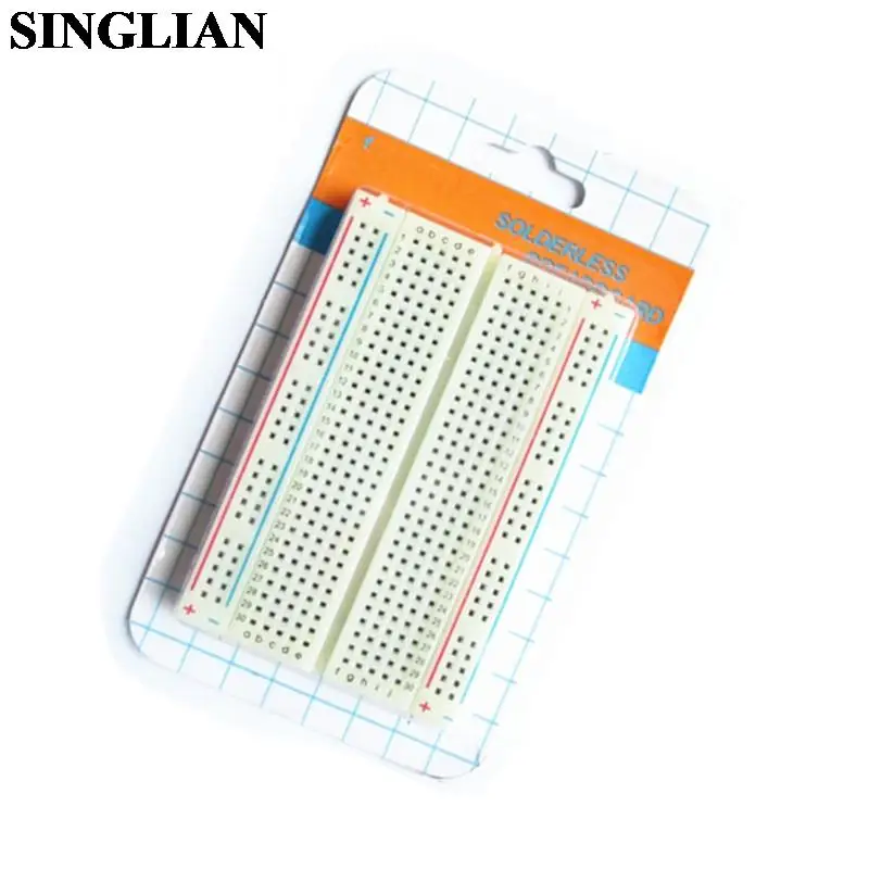 Breadboard Parts MB102 830 Point 400 Holes Bread board Kit Special Power Module Compatible With 5V 3.3V 65PCS Jumper Wire Cable 