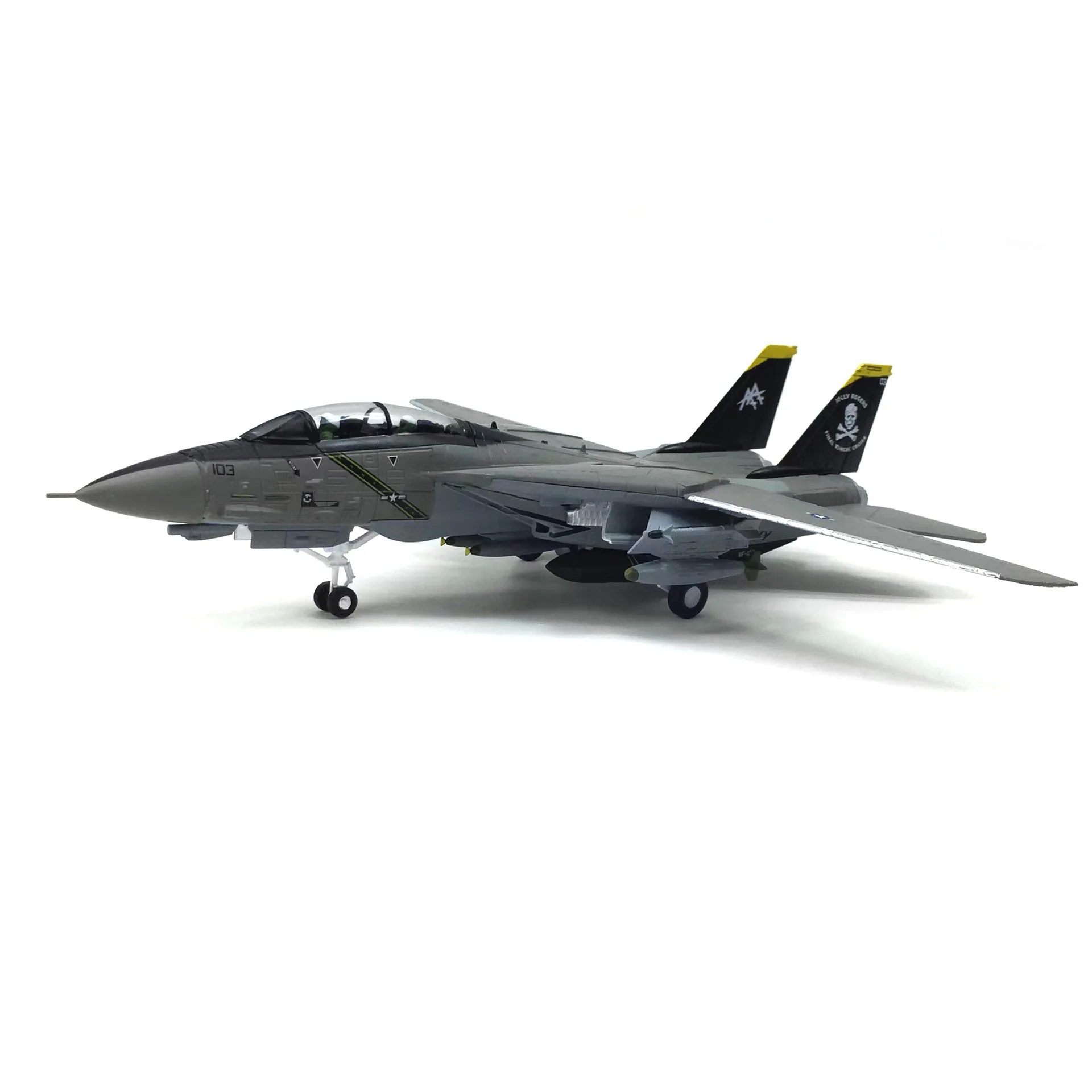 Model Airplane for US Air Force Aircraft Raptor Collection F-14 1:100 Model Super Flanker Jet Fighter Aircraft Display Collectio