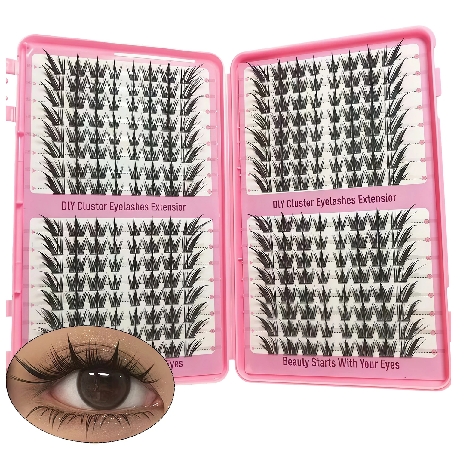 Manga Eyelash Cluster Sharp 25 - Eyelash Extension Japan review and price