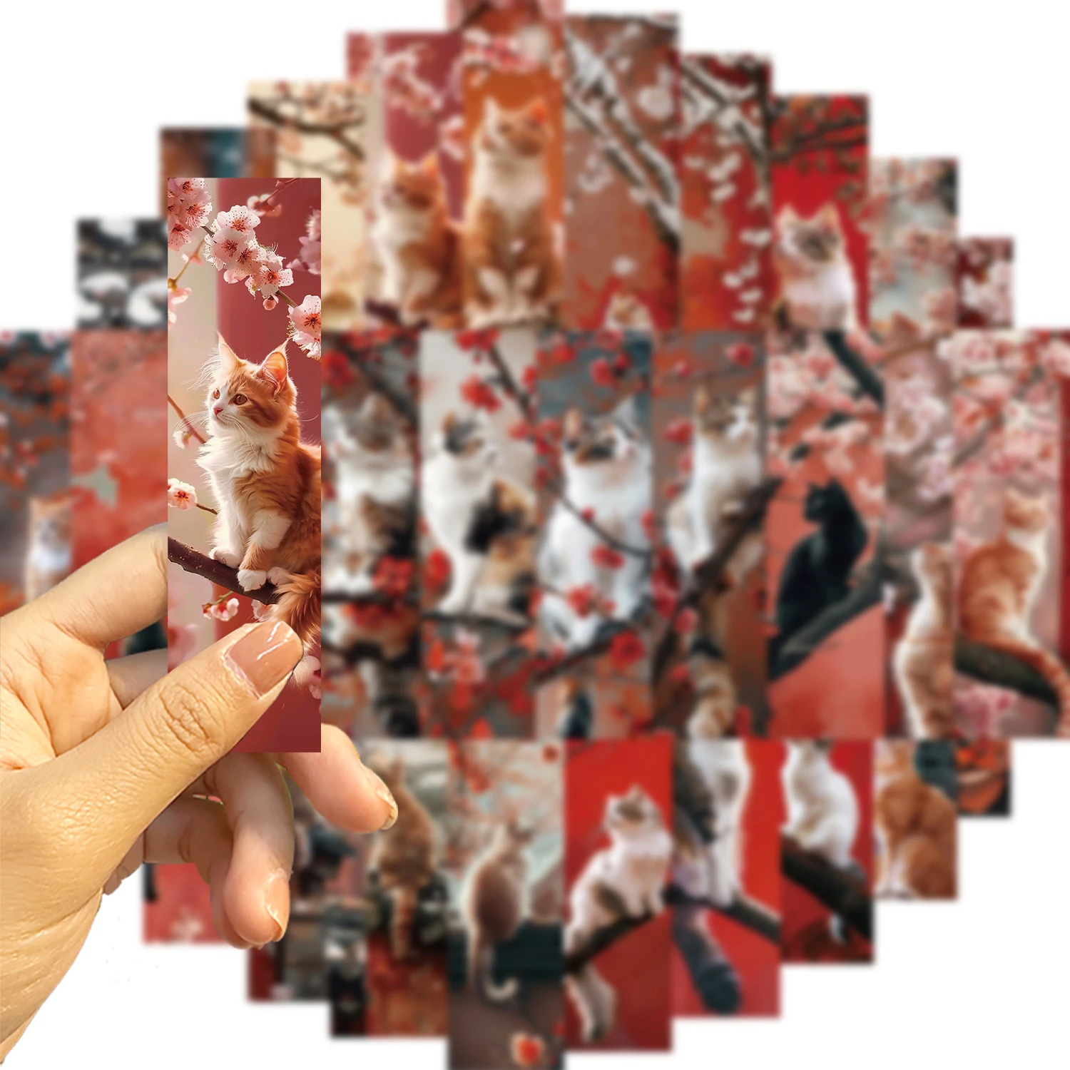 30 Stuks Cartoon Schattige Meme Katten Bladwijzers Lezen Pagina 'S Boek Markeringen Kaart Student Levert Geschenken Kawaii Dieren Bookmark ﻿