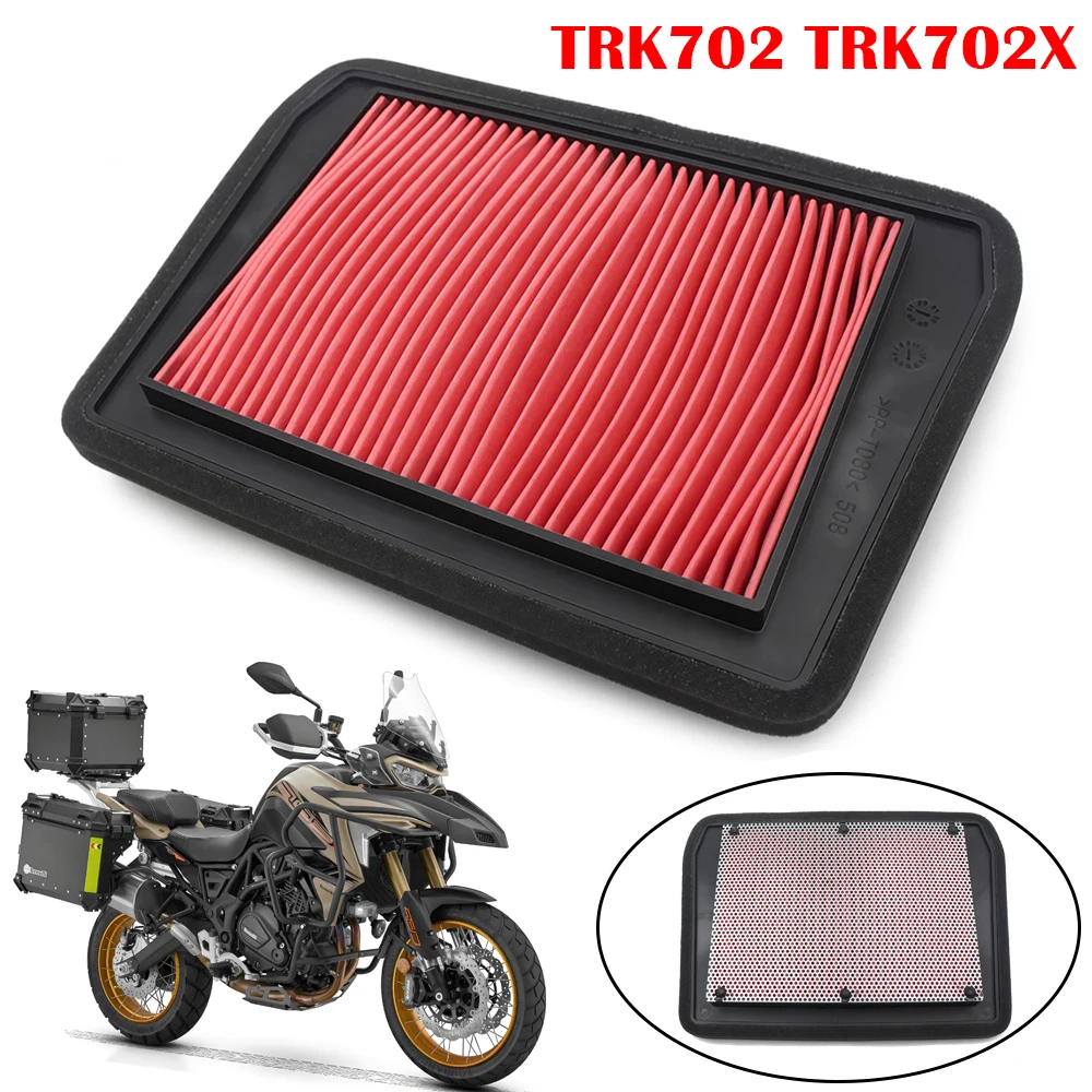 Motorcycle Engine Air Filter Cleaner 700cc Air Intake Filter Element For Benelli TRK702 TRK702X TRK 702/702X 2023-2024 BJ700-5F