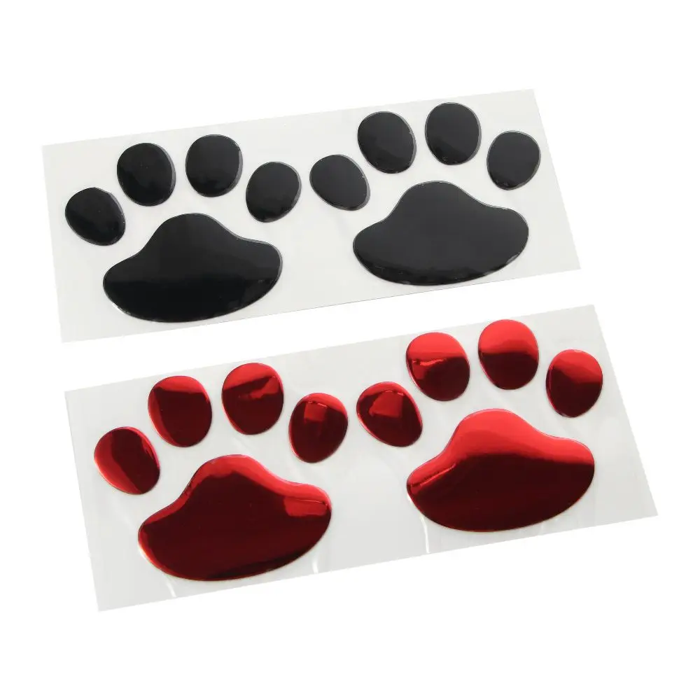 Car Bumper Cool Design Car Window Dog Cat Foot Print Car Decal Car Stickers Bear Paw Stickers Bear Foot Prints 3D Car Stickers