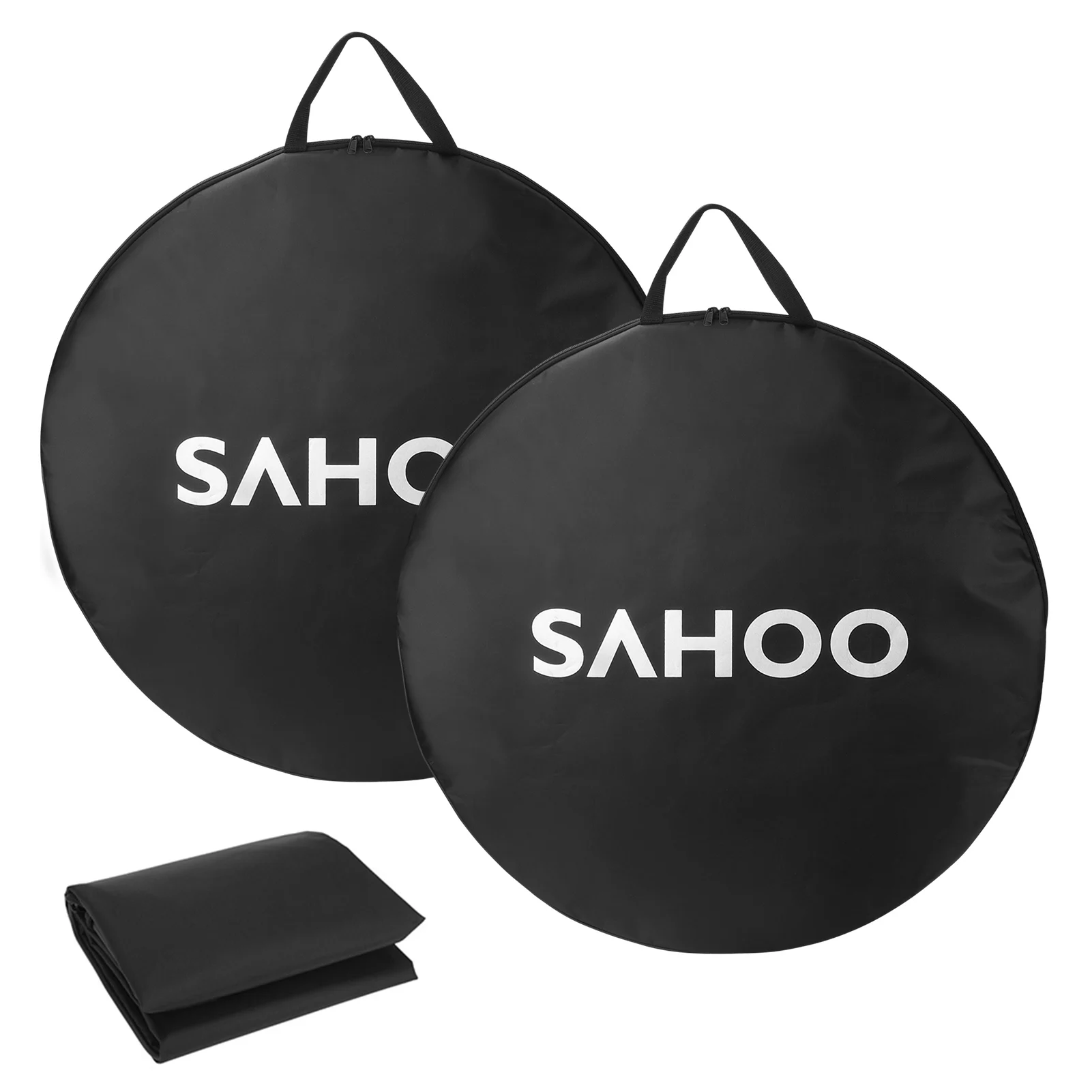SAHOO 2pcs Bicycle Single Wheel Bike Travel Case Road Mountain Bike Carrying Package for 69cm/27.2in Bike Wheel Cycling Supplies