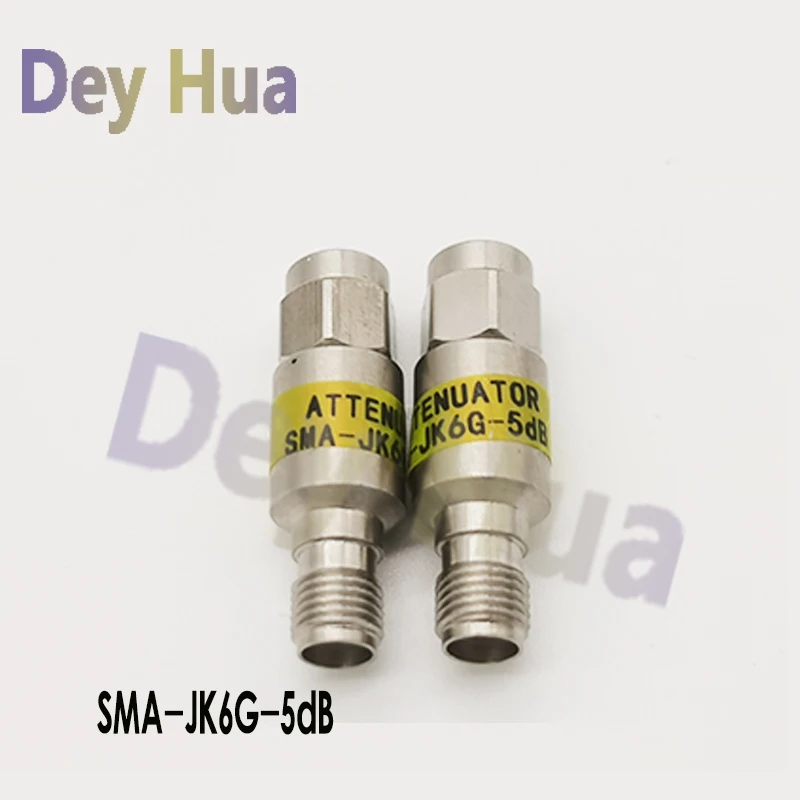 SMA-JK 6G 10dB RF coaxial fixed stainless steel 2W attenuator SMA-JK1/3/5/6/10/15/20/30dB 6G