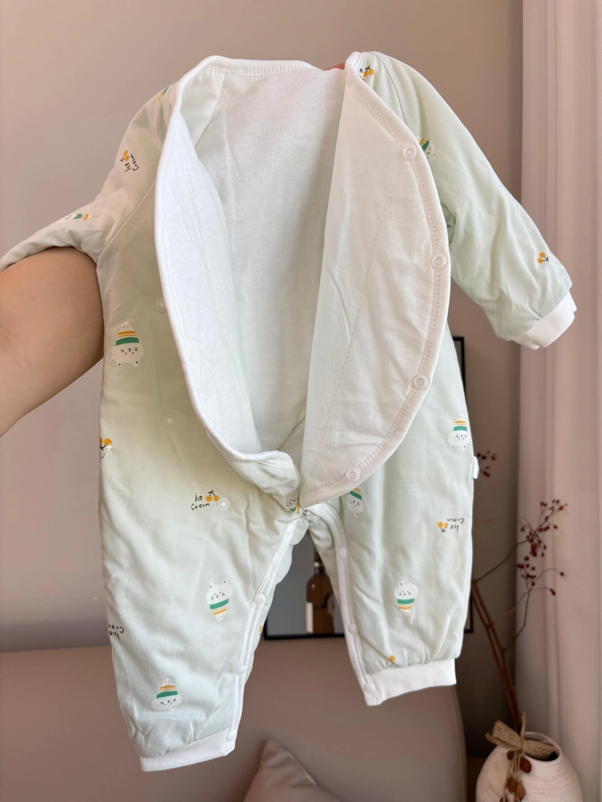 

Thiened Cotton Onesie Infant A-Class Clothes 60g Cotton Autumn Winter Inner Wear Warm Newborn Baby Spring Summer Rer