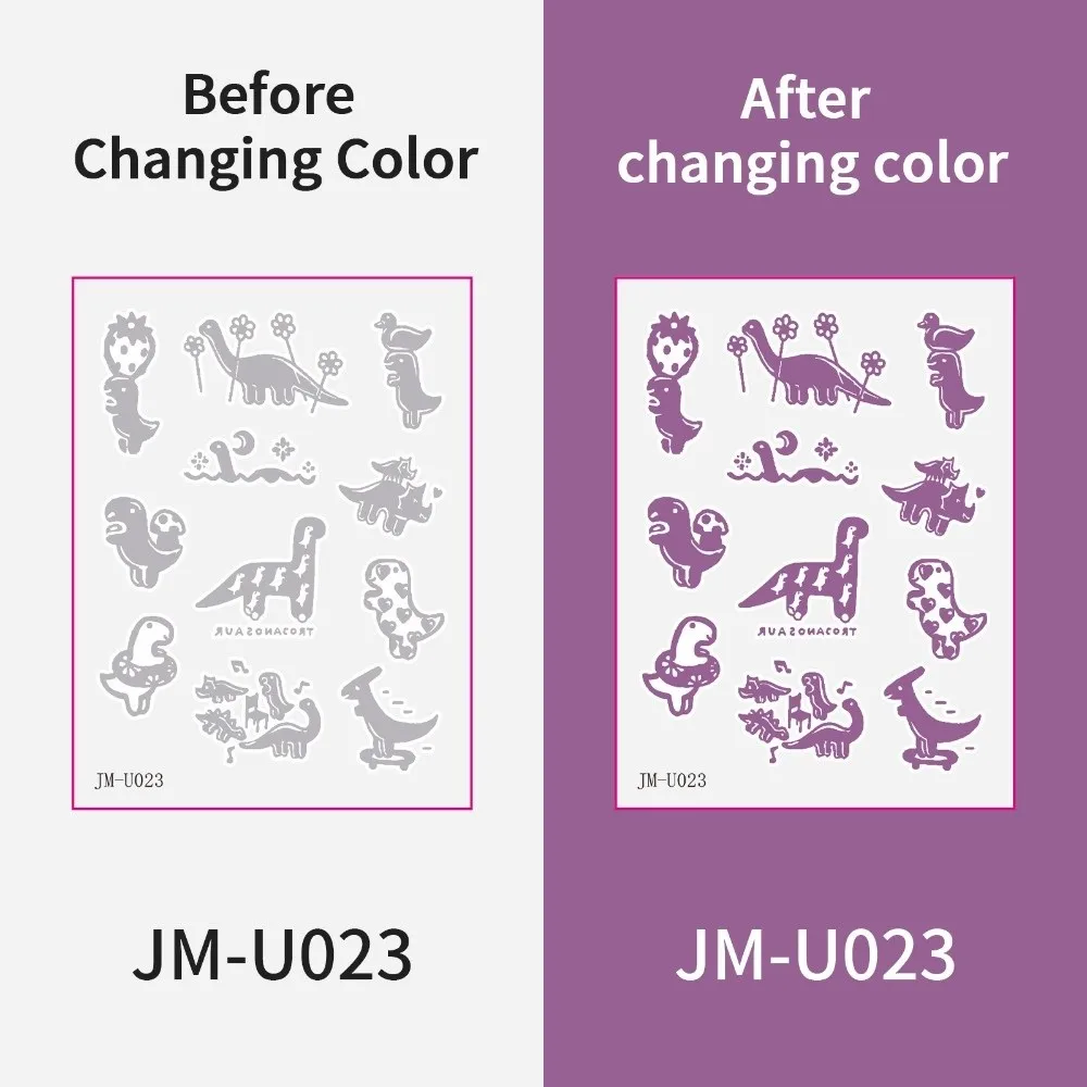 Waterproof UV Detection Sun-proof Tattoo Stickers Long Lasting DIY Photosensitive Temporary Tattoos Disposable