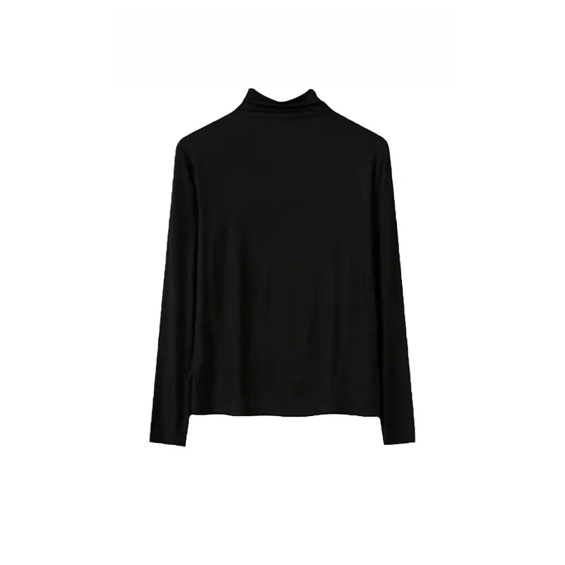 Autunno Faion Jeans slim fit a vita alta in pelle Jaet Base irt Tee Set da donna Casual Sle Long Sve Top lavorato a maglia