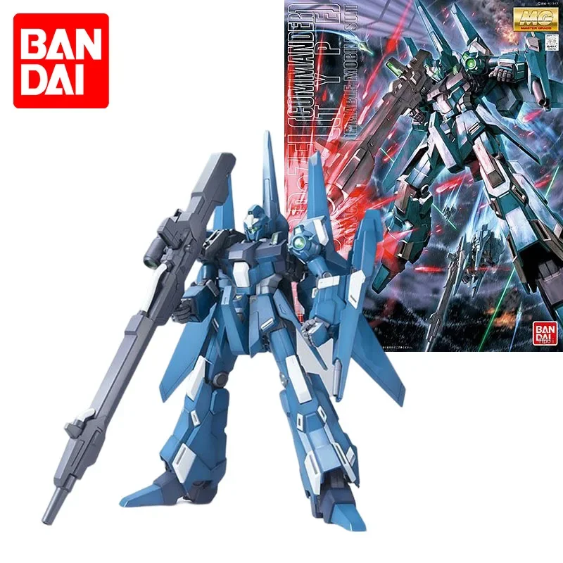 Bandai Original Model Kit GUNDAM MG ReZEL 1/100 Anime Action Figure Assembly Model Toys Collectible Model Robot Gift for Boys