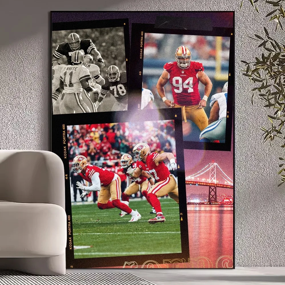 San Francisco 4-49ers NFLS Poster stampe immagini a parete soggiorno decorazione della casa