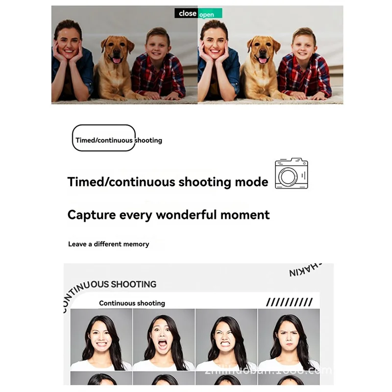 フル子供用デジタルカメラ HD ビデオ 4K 30Fps 2000Mah 長時間録画レコーダー フィルライト OTG 機能