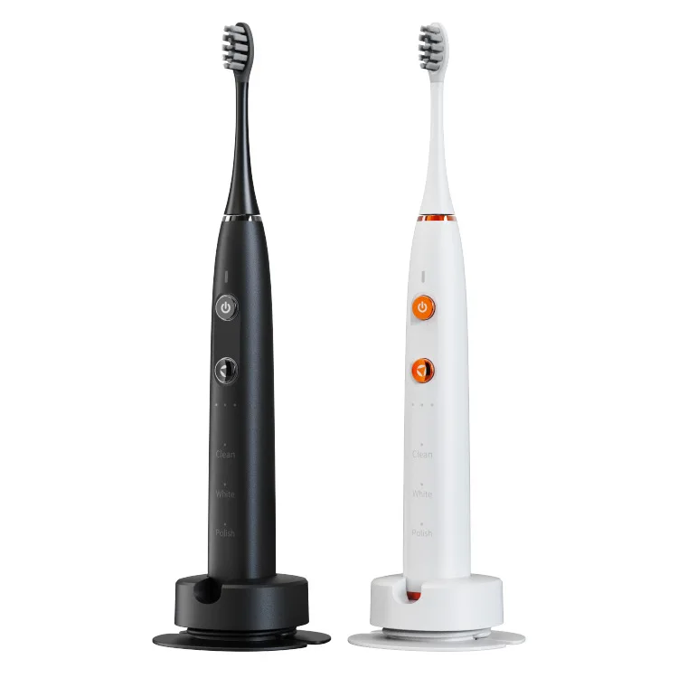 

Набор звуковых электрических зубных щеток для пар — умная зубная щетка с 9 режимами и аккумулятором емкостью 2000 мАч, водонепроницаемость IPX7