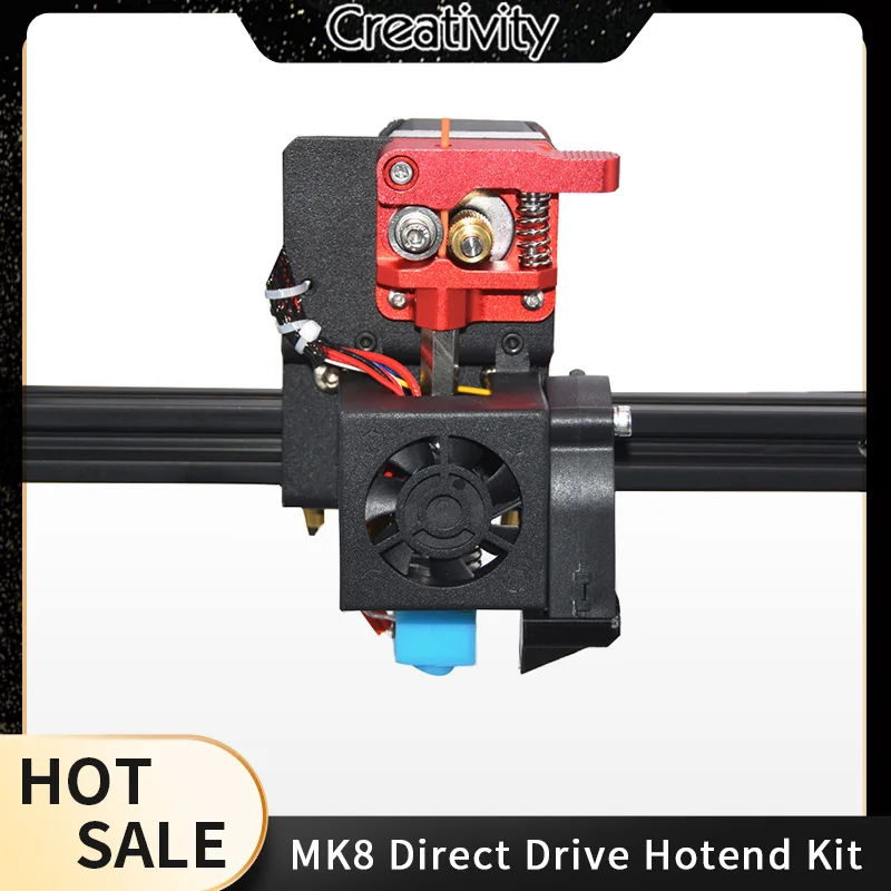 

Creativity MK8 Upgrade Direct Drive Extruder Hotend Kit 3D Printer Metal Parts 12V/24V 40W For Ender3/CR 10s/ CR-10