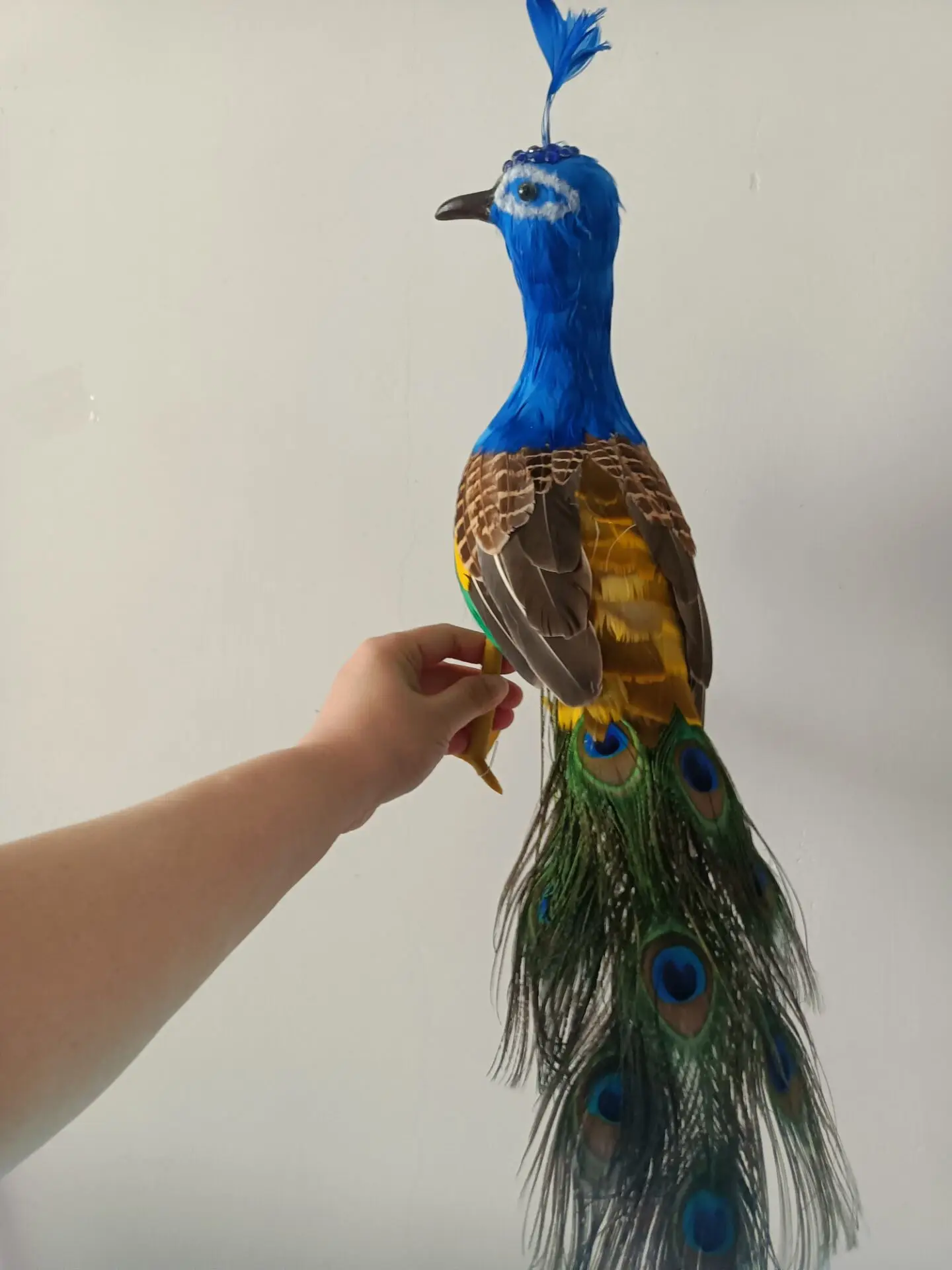 colorful simulation foam and feathers peacock model home decoration about 45cm a2779