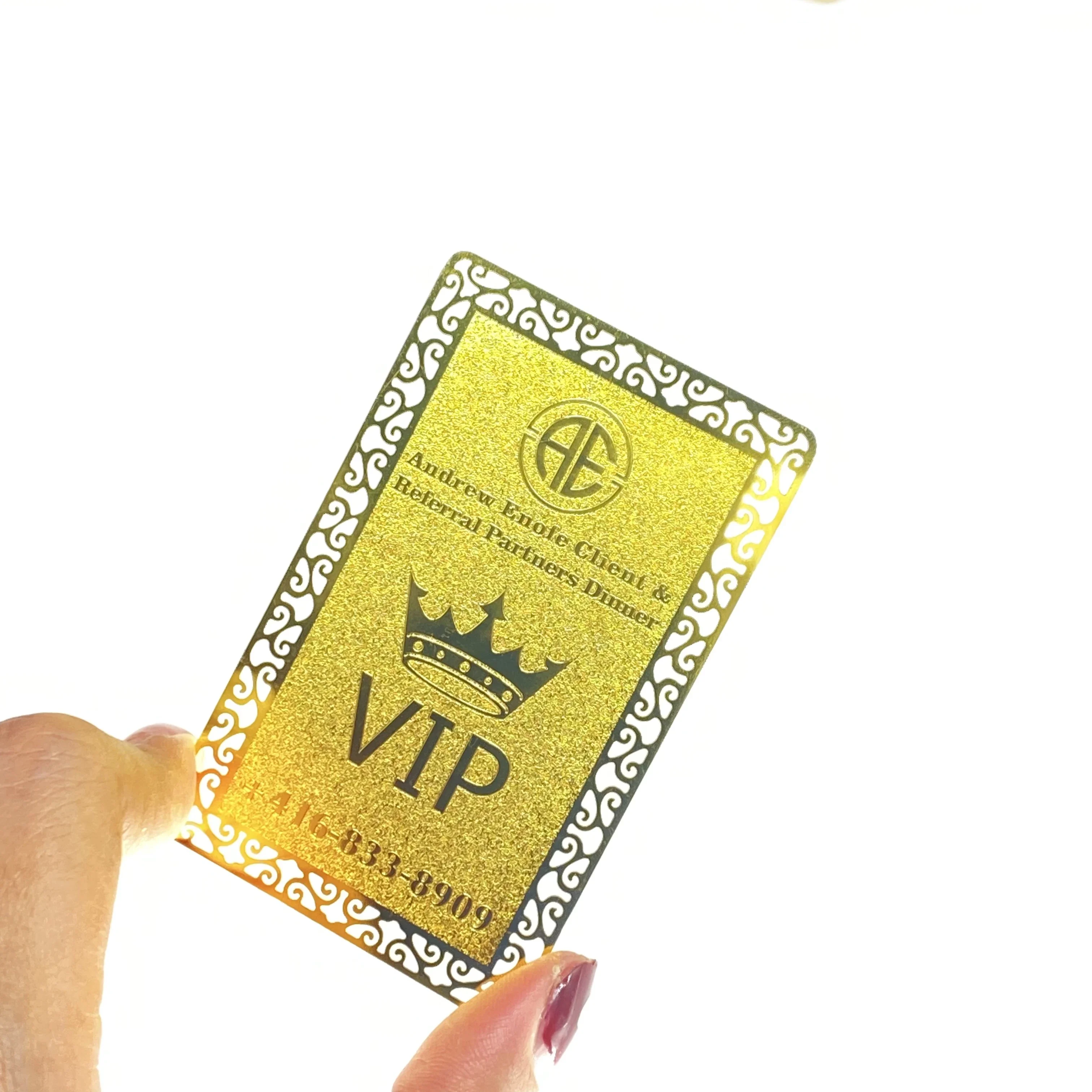 بطاقة عمل معدنية رخيصة الثمن لآلة النقش بالليزر