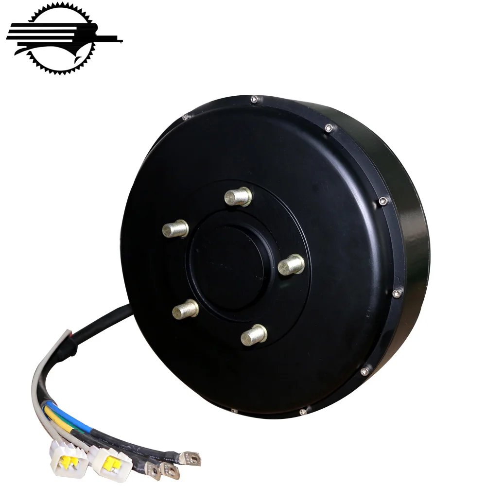 96V 6KW Single Shaft Electric Car DC In Wheel Hub Motor Kit