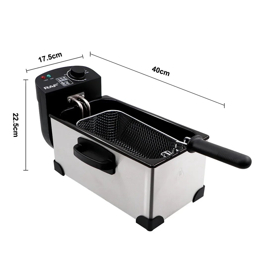 

220v Electric Fry Pan Household Small Electric Deep Fryer Electric Fryer Commercial Fritters French Fries Machine