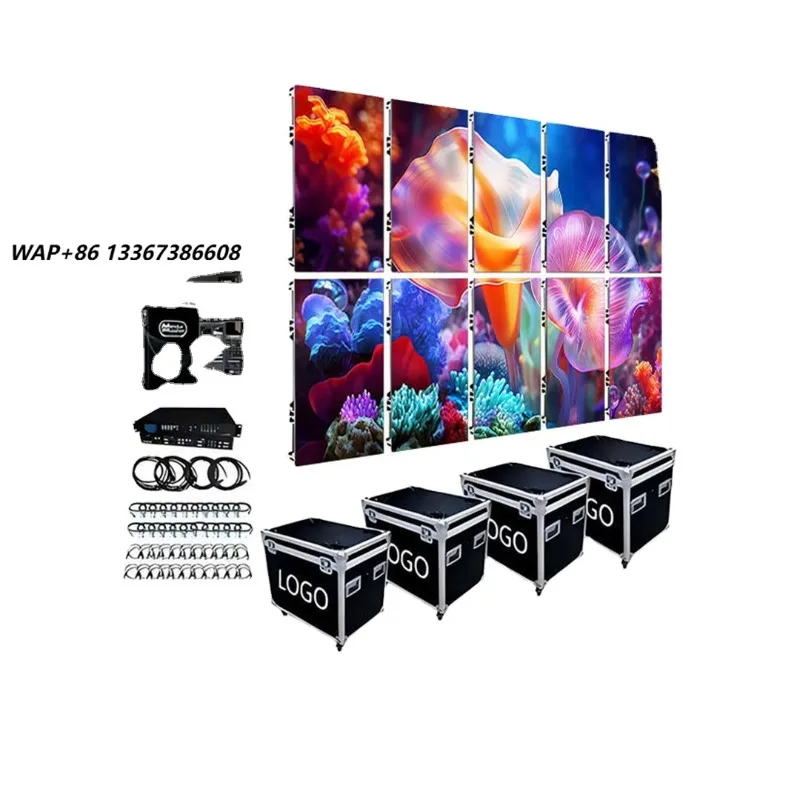 Rental LED Display Screen P3.91 High Brightness LED Module Video Wall Outdoor LED Screen for Stage and Commercial Use
